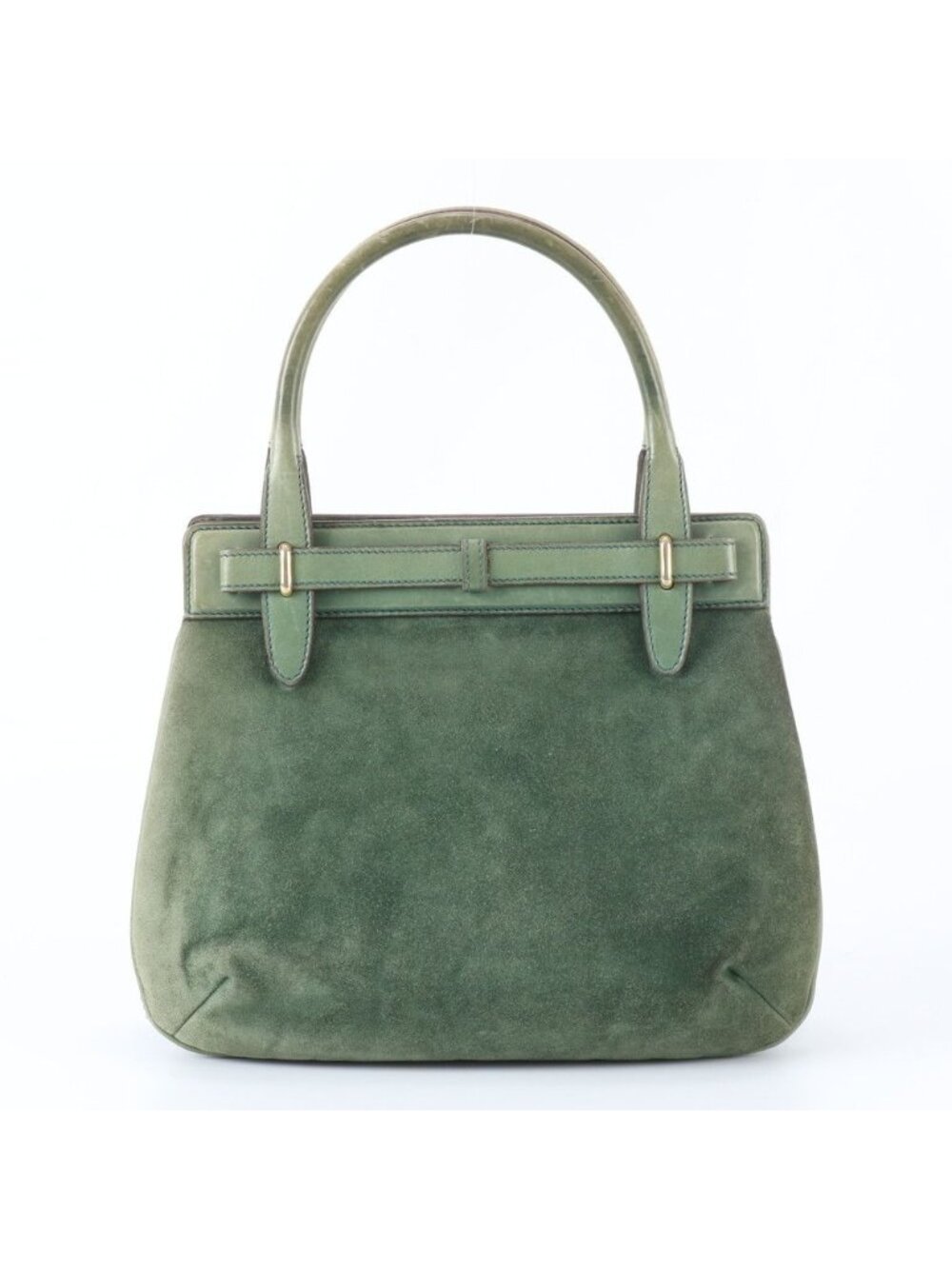 ★SOLD★ Gucci Vintage Leather Handbag Tote Gold - Picture 3 of 9